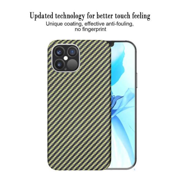 Случай волокна углерода iPhone противоударного случая iPhone 12 волокна Aramid новый