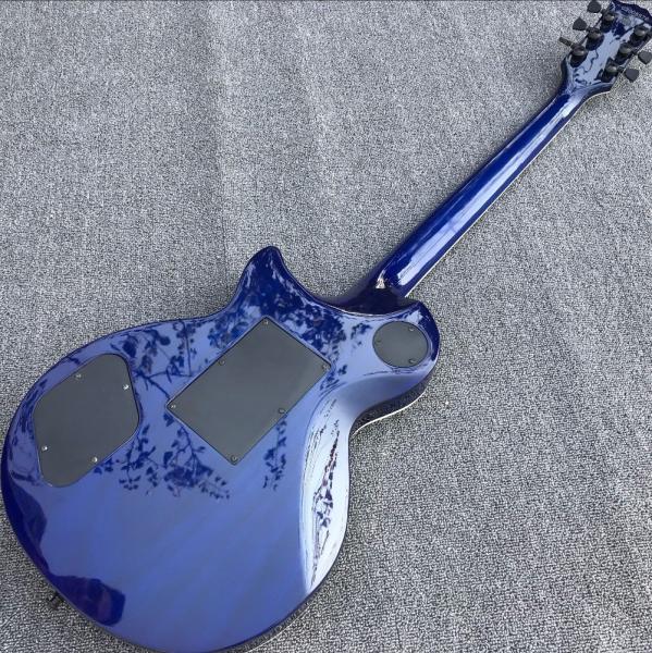 2017 line up custom New CUSTOM SHOP LP blue electric guitar, Rosewood fingerboard