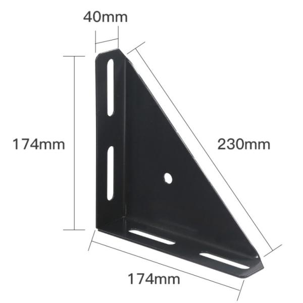 Black Powder Coated Iron Bed Frame Hardware Parts