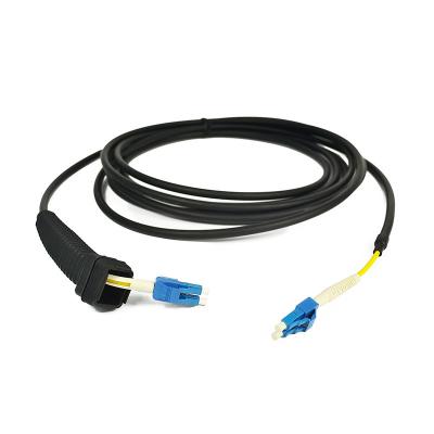 5.0mm Duplex LC CPRI Outdoor Fiber Optic Cable with NSN boot