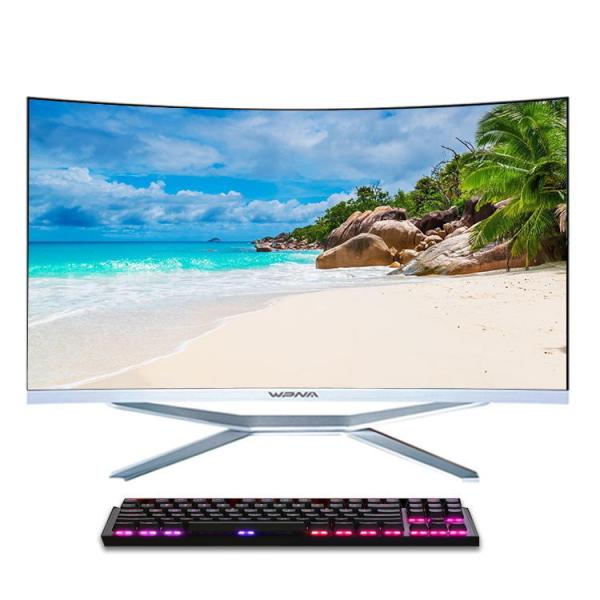 Загнутый 27-дюймовый ПК с процессором Intel Core I5 и клавиатурой мыши