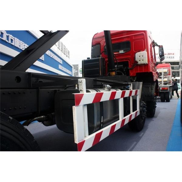 Heavy Dump Truck 340 Hp 8X4 7.2m Red Body Top Mounted Air Conditioner Beiben Brand