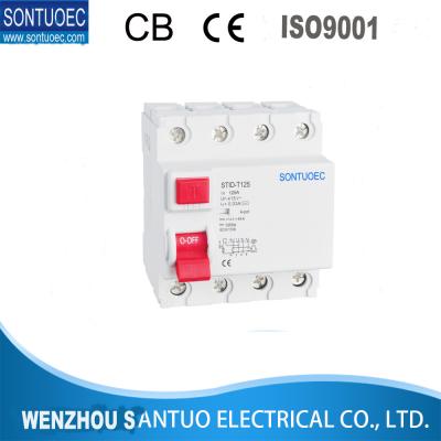 o trilho residual do ruído do interruptor da C.A. 4P obstrui no padrão do IEC 61008