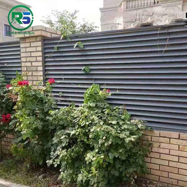 Affordable Louver Yard Contemporary Aluminum Fence Ornamental Security Fence Screen