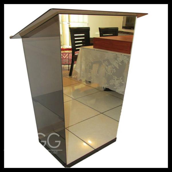 High quality factory provided glass pulpit for church price