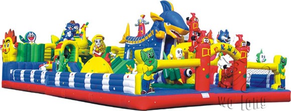 inflatable frozen bounce house, air castle