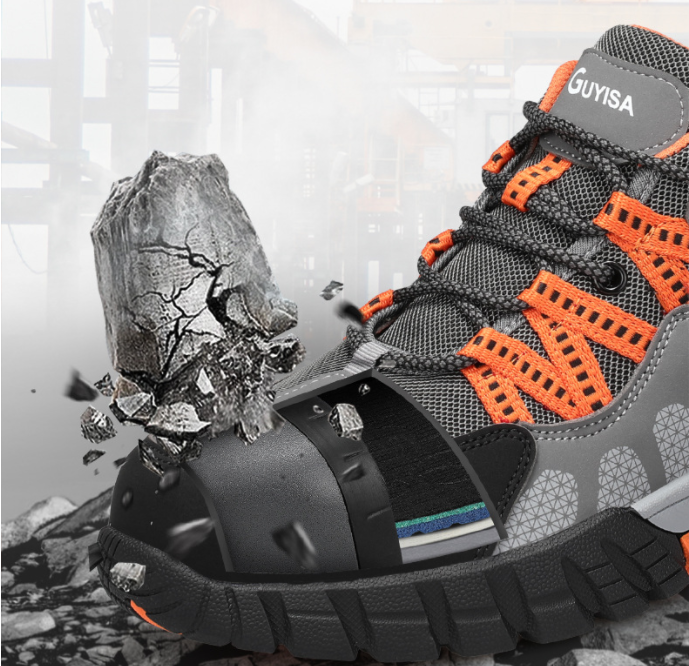 Steel Toe Work Safety Shoes Breathable Anti-Puncture Anti-Smash Durable Protective Summer Work Shoes for Men