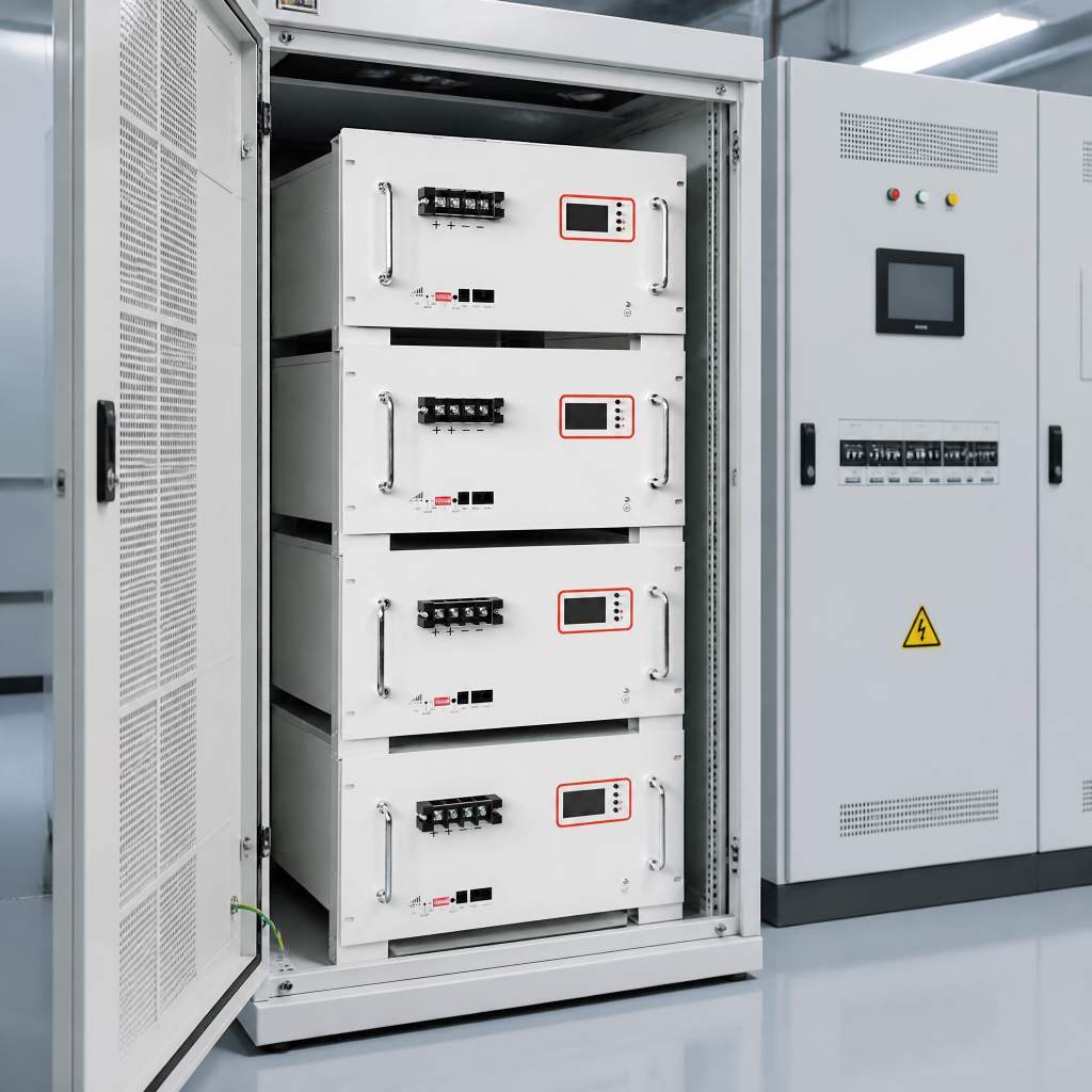 48-100 Rack Mounted LiFePO4 Battery 48V 100Ah 4.80kWh with BMS RS485 CAN for Solar UPS Backup