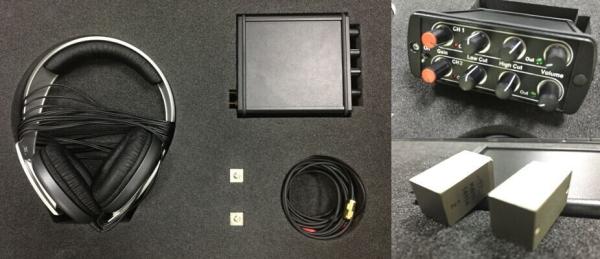 High Sensitivity Wall Listening Device Two Sensors For Spying