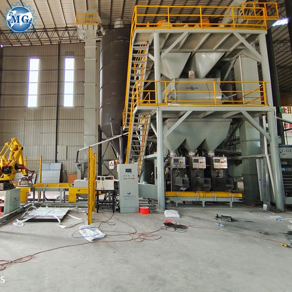 Dust Collector Dry Mortar Mixer Plant High Efficiency For Customized