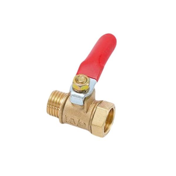 6mm Pneumatic Connector Handle Hose Barb Inline Brass Water Oil Air Gas Fuel Line Shutoff Ball Valve Pipe Fittings C10200