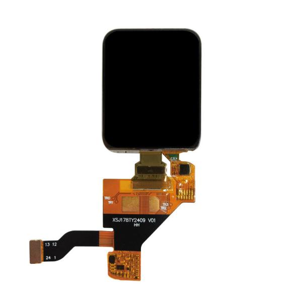 1.78 polegadas AMOLED Display Module, 350cd/M2 368X448 Resolução, QSPI Interface com touch screen
