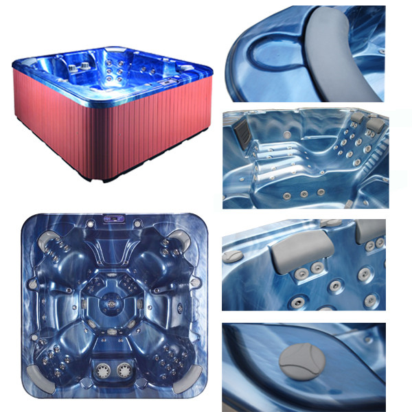 All seats balboa control acrylic shell square massage outdoor backyard hot tub