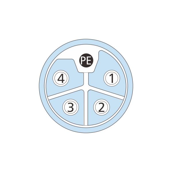 Crimping Termination 2M Sensor Actuator Cable M12 L Code 5 Pin Female Connector