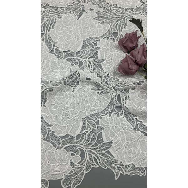 Luxary Laser Embroidered Lace High Quality Guipure Fabric Beautiful Special Design