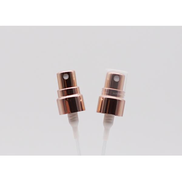 шея винта насоса спрейера тумана золота алюминия 12мм розовая с ясной половинной крышкой