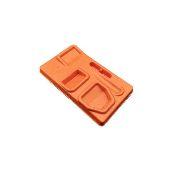 China Factory Direct Supply: Orange Pulp Molding Base for Razors - Embedded Type with Shockproof & Drop-proof Features. Eco-friendly, Degradable, and Applicable for Wet Pressing or Dry Pressing
