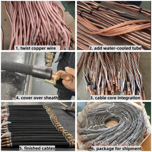 Water Cooled Kickless Secondary Cable for Spot Welding with Customizable Length and Diameter