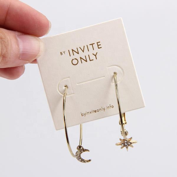 Толстый бумажный изготовленный на заказ дисплей ювелирных изделий чешет печатание бумажной карты для пакета дисплея ювелирных изделий