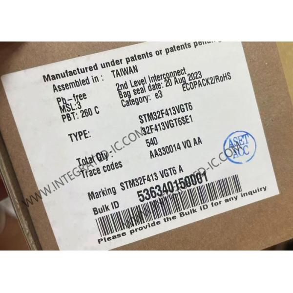 マイクロ制御回路MCU STM32F413VGT6 1MBフラッシュ100LQFPのマイクロ制御回路IC
