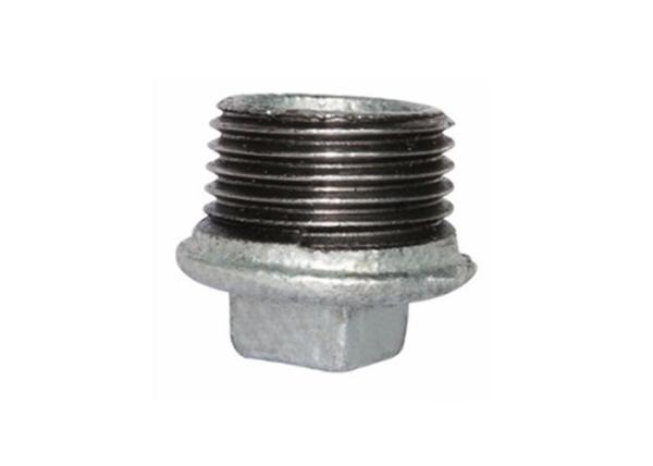 Forged Maleable Plumbing Pipe Fittings Hex Head Plug 1.6Mpa Working Pressure
