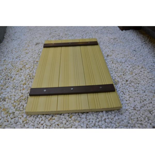 Indoor WPC Composite Wall Cladding , Composite Wood Wall Covering Yellow