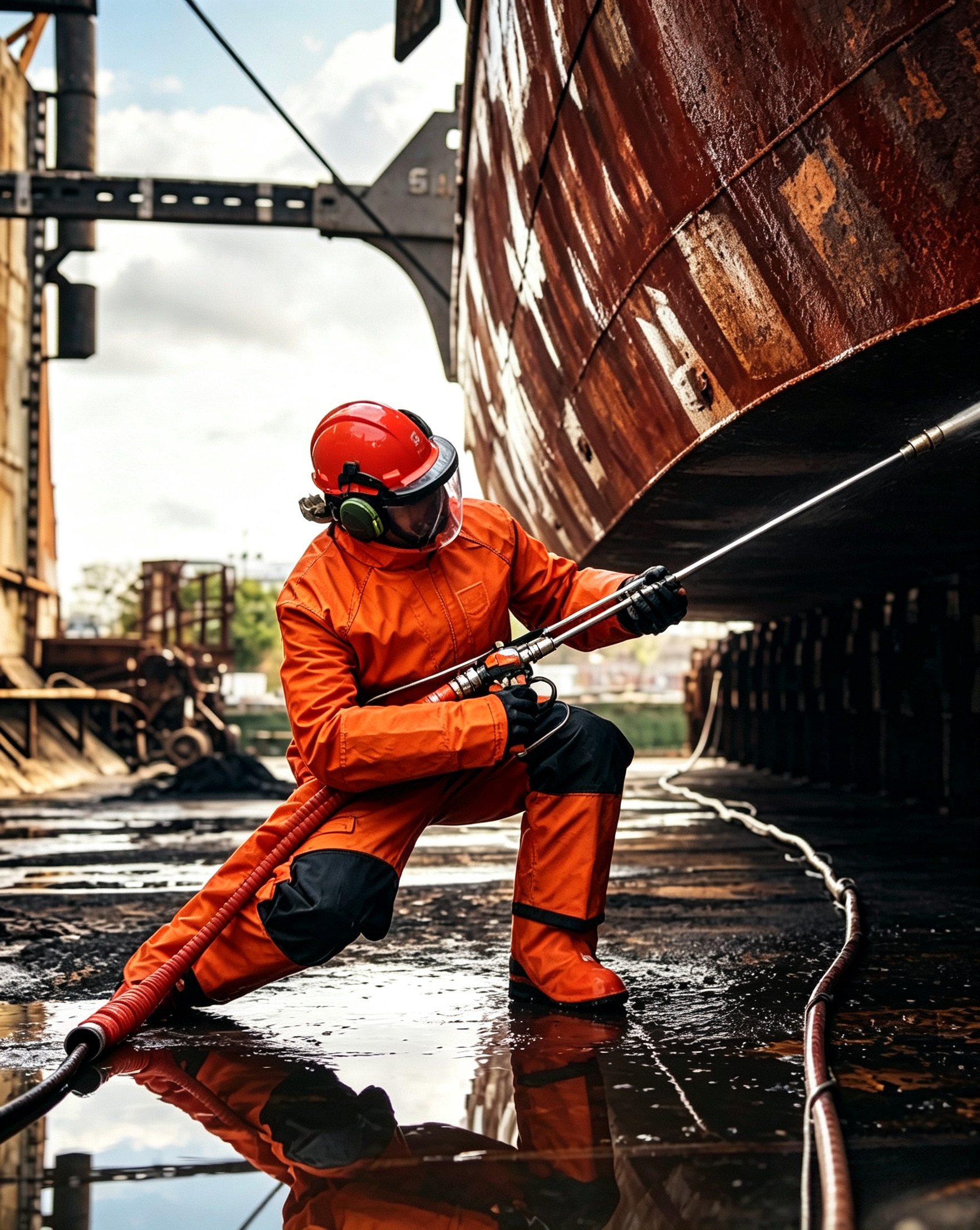 Reinforced Work Coveralls Customized Safety Coveralls Abrasion Resistant