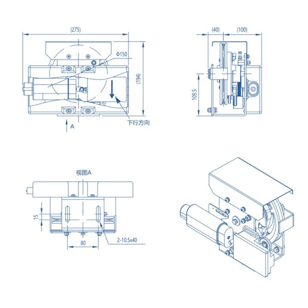 Ф6mm Wire Rope Diameter Governor Villa For Spare Parts Elevator