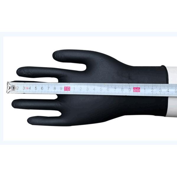 M 6g Waterproof Oilproof Black Nitrile Disposable Gloves
