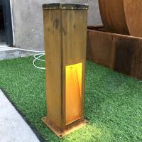 800 mm Lâmpadas de jardim Corten Bollard Lâmpadas de aço corrosão Corten Luz de corrosão