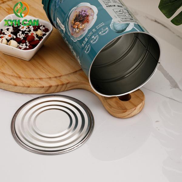 Milk Powder Tin Cans FDA for 500g Tin Boxes for Milk Powder Food Packages 0.23mm Thickness With Top Cover