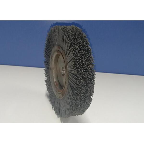 Fine Grain Industrial Nylon Wheel Brush 150 Mm Outer Diameter For Deburring
