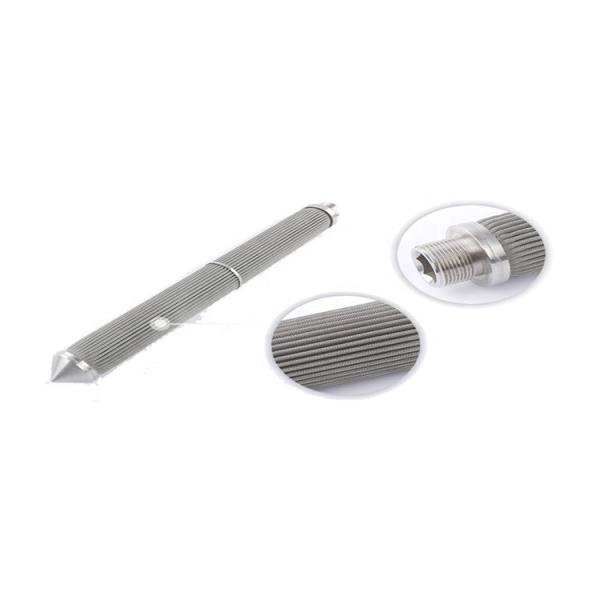 SS 304 316 316L silver color stainless steel water mesh filter pleated filter cartridge