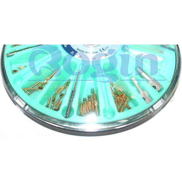 Винт зубного имплантата 120 PCS косметический золотой покрытый ДЛЯ восстановления зубов