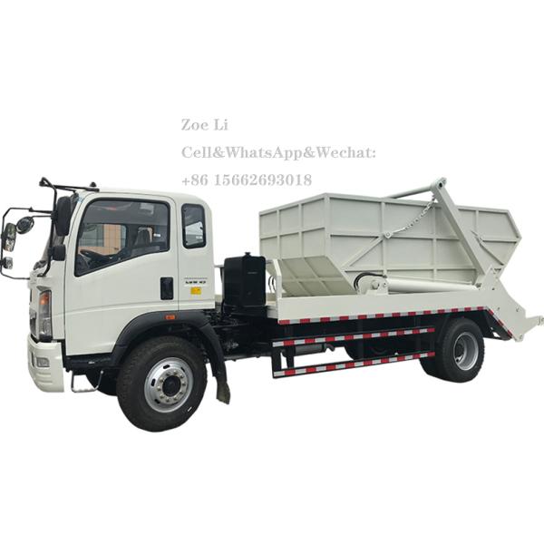 Hydraulic Swing Arm Light Small Garbage Truck 4x2 3m3 5m3 Container