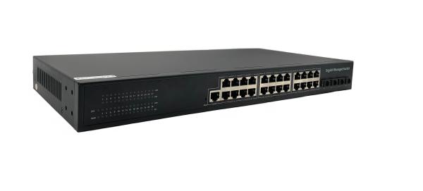 4 SFP Industrial Management Ethernet Switch MSG8424 24 BaseTX POE PSE