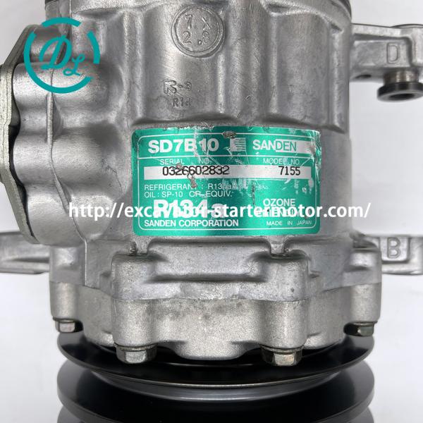 SD7B10 Excavator Air Conditioning Compressor 12V Sanden 7155 57189