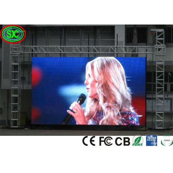 FCC IECEE 6000cd 40000 points/m2 1R1G1B Écrans à LED de scène Affichage à LED à couleur complète