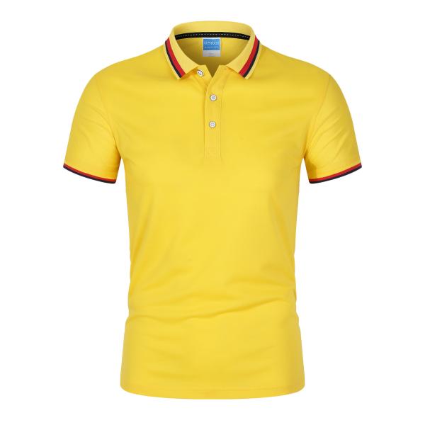 SGS Polyester Polo T Shirts 160gsm  Sports Athletic Lapel Collar Flyita