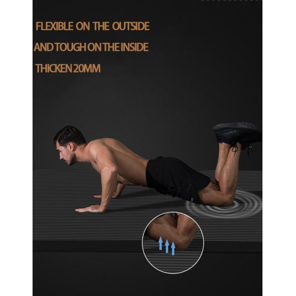 20MM Thick Home Fitness Exercise NBR  Non Slip Yoga Mat For Pilates Gymnastics