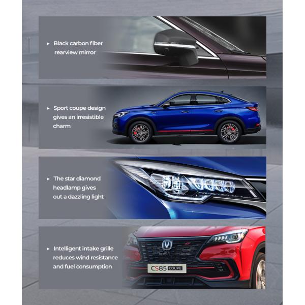 Low Emission Cars Petrol Changan CS85 Plus 2.0T 233Hp Automobile SUV