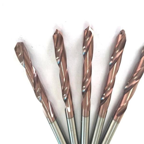 Tungsten Carbide Processing Tools Twist Drill Bit With Inner Coolant For Hardness Steel