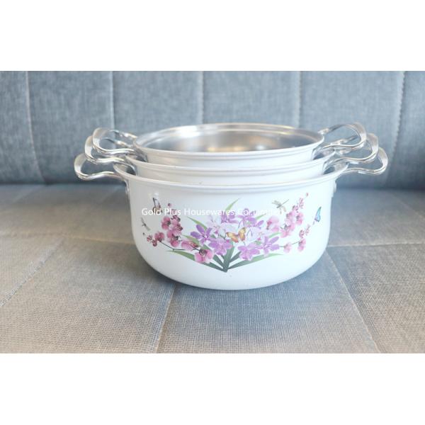 Cookware set kitchen pots high quality 3pcs stianless steel cooking soup China hot-selling soup casserole stew pot