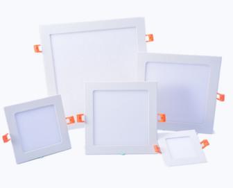 Slim 3W 9W 12W 18W round and Square Led Panel Light For Large-Scale Lighting Such As Offices