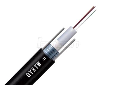 PE Jacket Outdoor Single Mode Optical Fiber Cable GYTXW Loose Tube OS2 2 ~ 24 Cores