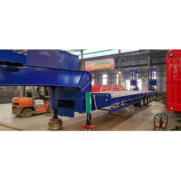 100-тонный отсоединяемый полуприцеп для 5-осевого рулевого прицепа с низкой кроватью