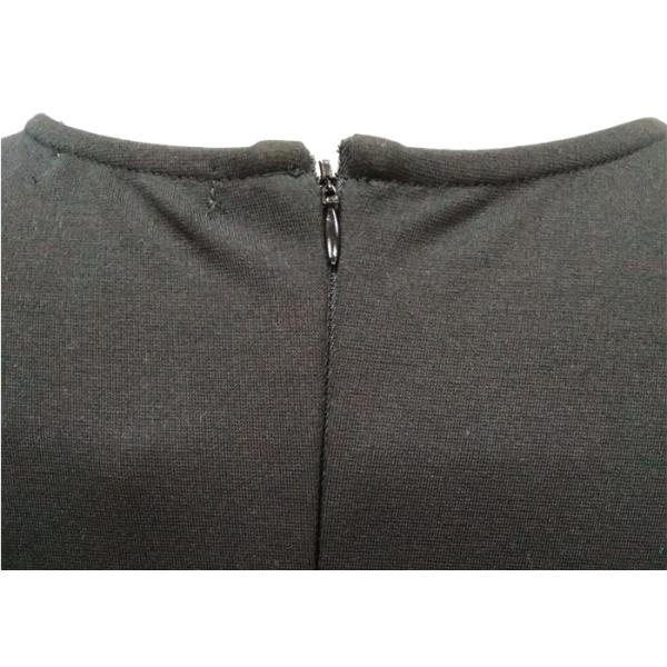 Crew Neck Women'S Casual Dresses Casual Black Maxi Dress Rome Fabric