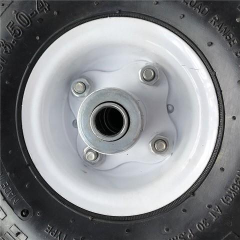350 4 White Rim Sack Barrow Wheel 10 Inch Rubber Wheelbarrow Wheels For Trolleys