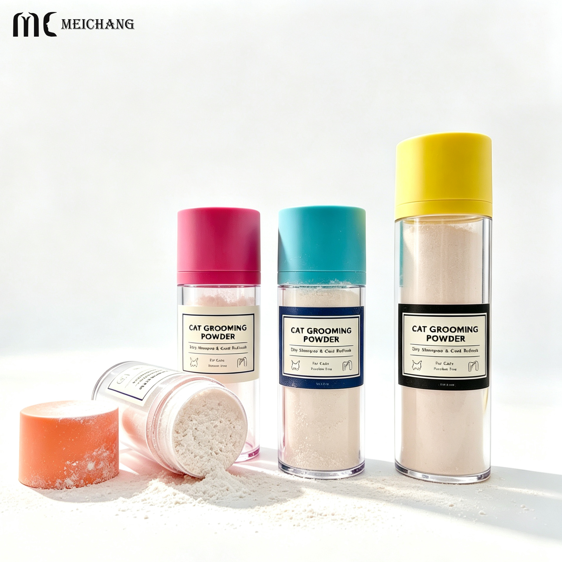 80ml 180ml Round Thick-Wall Powder Sifter Bottle (MC-1509)