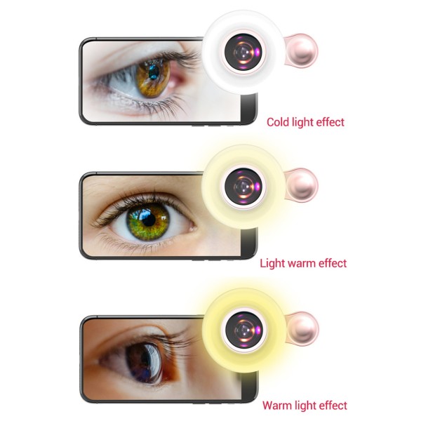 Customized Phone Camera Lens 15x Magnification Macro Lens With LED Light And 3 Stops Adjustment